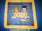 ZAKDOEK 'LOVE IS...', Verzamelen, Ophalen of Verzenden, Overige figuren, Gebruikt, Gebruiksvoorwerp