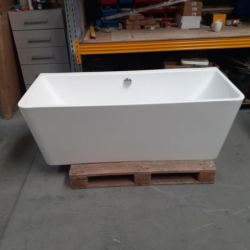 SALE! Half vrijstaand ligbad, Wit, Afvoer + overloop, Nr195, Huis en Inrichting, Woonaccessoires | Overige, Nieuw, Ophalen of Verzenden