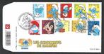 Nr 3814/23 Smurf Smurfen Peyo Schtroumpf Strip FDC, Postzegels en Munten, Verzenden, Gestempeld