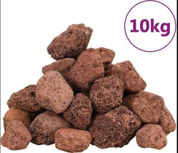10kg rode lavastenen 10-30cm beschikbaar voor biedingen