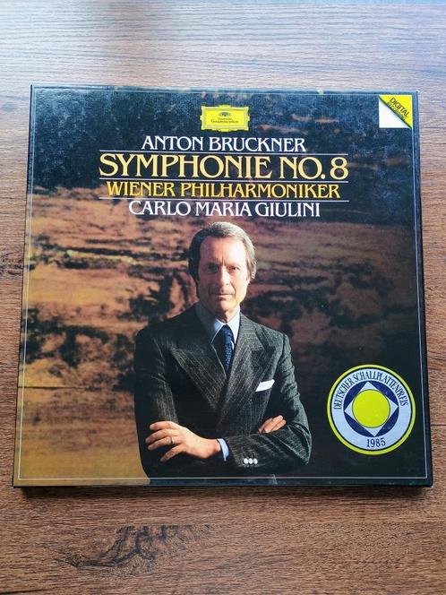 Bruckner - Symphonie No. 8 (Giulini) (2LP box), Cd's en Dvd's, Vinyl | Klassiek, Zo goed als nieuw, 12 inch, Ophalen of Verzenden