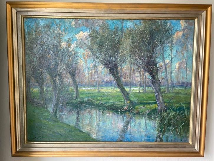 Schilderij Henri Rul, Kempisch landschap, Antiek en Kunst, Kunst | Schilderijen | Modern, Ophalen