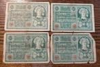 Duitsland - 4 x 50 Mark 1920 - condities: G tot F, Ophalen of Verzenden, Duitsland