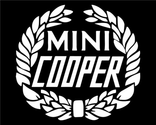 COOPER stickers wit Classic Mini., Auto-onderdelen, Klein materiaal, Mini, Oldtimer onderdelen, Rover, Austin, Nieuw, Ophalen