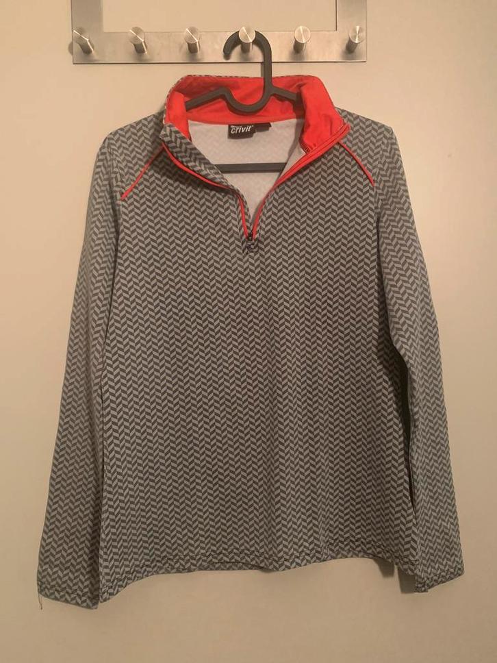 Thermisch bloesje, Kleding | Dames, Sportkleding, Zo goed als nieuw, Overige typen, Maat 36 (S), Grijs, Ophalen of Verzenden