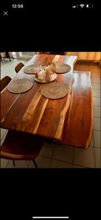 Eettafel met zitbank, Huis en Inrichting, Tafels | Eettafels, Overige vormen, 100 tot 150 cm, 150 tot 200 cm, Zo goed als nieuw