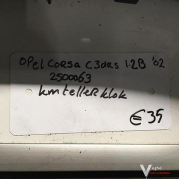 Opel Corsa C 1.2B 3 drs 2002 Wagennr 2500063   Km Tellerklok beschikbaar voor biedingen