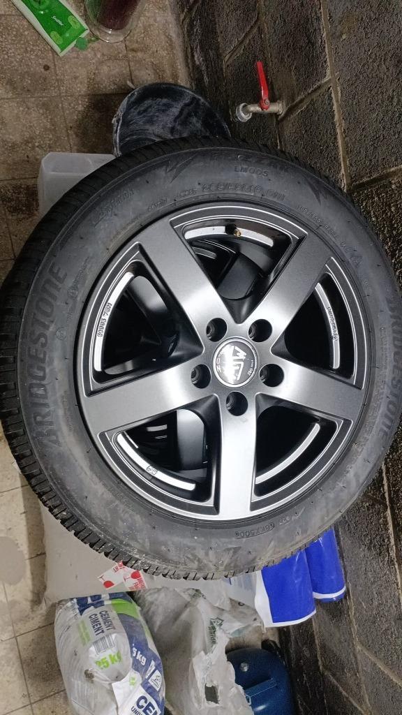 jantes et pneus hiver 5x112, Auto-onderdelen, Banden en Velgen, Band(en), Winterbanden, 16 inch, 205 mm, Ophalen