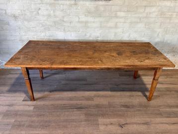 Boerentafel - 232 x 96,5 cm + 77 cm hoog / 1 lade beschikbaar voor biedingen