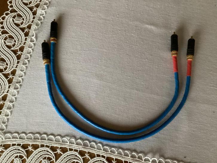 RCA kabel Siltech SQ 58 silver & gold G3, Audio, Tv en Foto, Audiokabels en Televisiekabels, Zo goed als nieuw, Ophalen