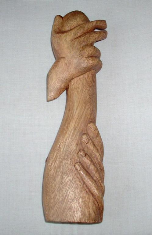 Henri Laurens eiken sculptuur 'Etreinte passionnée' met cert, Antiek en Kunst, Kunst | Beelden en Houtsnijwerken, Verzenden