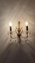 2 Wandlampen, Huis en Inrichting, Lampen | Wandlampen, Ophalen, Gebruikt, Metaal, Antiek
