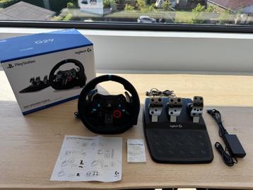 Logitech G29 racestuur met pedalen (PS3/PS4/PS5) + Kasticket beschikbaar voor biedingen