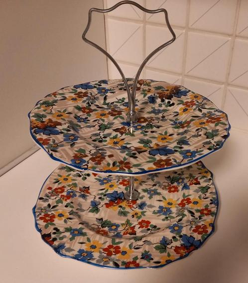 Etagère bloemen James Kent Pottery Gt Britain Old Foley 1930, Antiek en Kunst, Antiek | Keramiek en Aardewerk, Ophalen of Verzenden