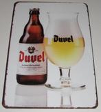 DUVEL : Metalen Bord Duvel Bier Anno 1871 - Fles & Glas, Collections, Marques de bière, Panneau, Plaque ou Plaquette publicitaire