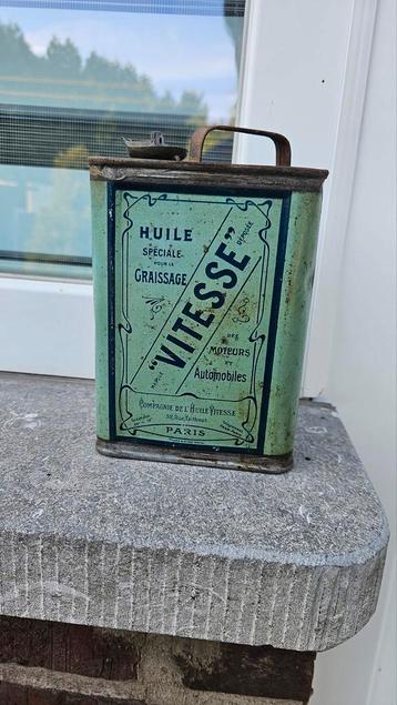 Huile Vitesse zeldzaam olieblik jaren 20, Enlèvement ou Envoi, Utilisé