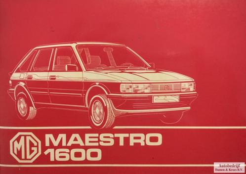 Handboek MG Maestro 1600 SMD8642, Auto diversen, Handleidingen en Instructieboekjes, Ophalen of Verzenden