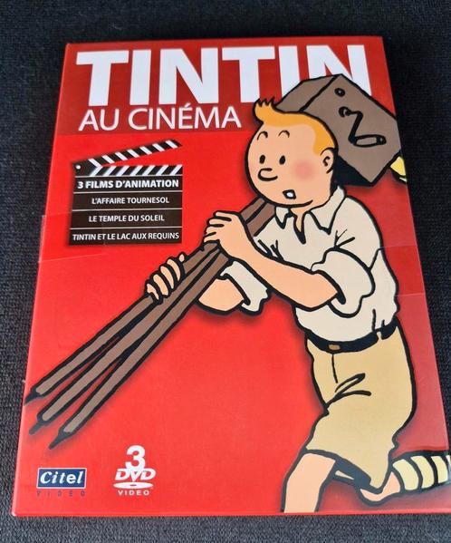 Tintin au cinéma coffret 3 dvd, CD & DVD, DVD | Aventure, Comme neuf, Coffret, Enlèvement ou Envoi