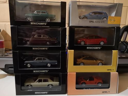Minichamps Opel 1/43 avec boîtes d'origine, Hobby & Loisirs créatifs, Voitures miniatures | 1:43, Neuf, MiniChamps, Enlèvement ou Envoi