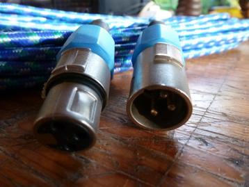 XLR kabel -> XLR 10Mtr verkrijgbaar in blauw rood groen beschikbaar voor biedingen