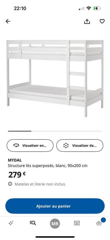 Lit superposé Mydal beschikbaar voor biedingen