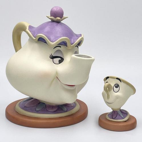 WDCC La Belle et la Bête Mrs. Potts & Chip, Collections, Disney, Comme neuf, Statue ou Figurine, Cendrillon ou Belle, Enlèvement ou Envoi