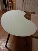 table bureau verre sur métal 160, Ophalen, In hoogte verstelbaar, Gebruikt, Bureau