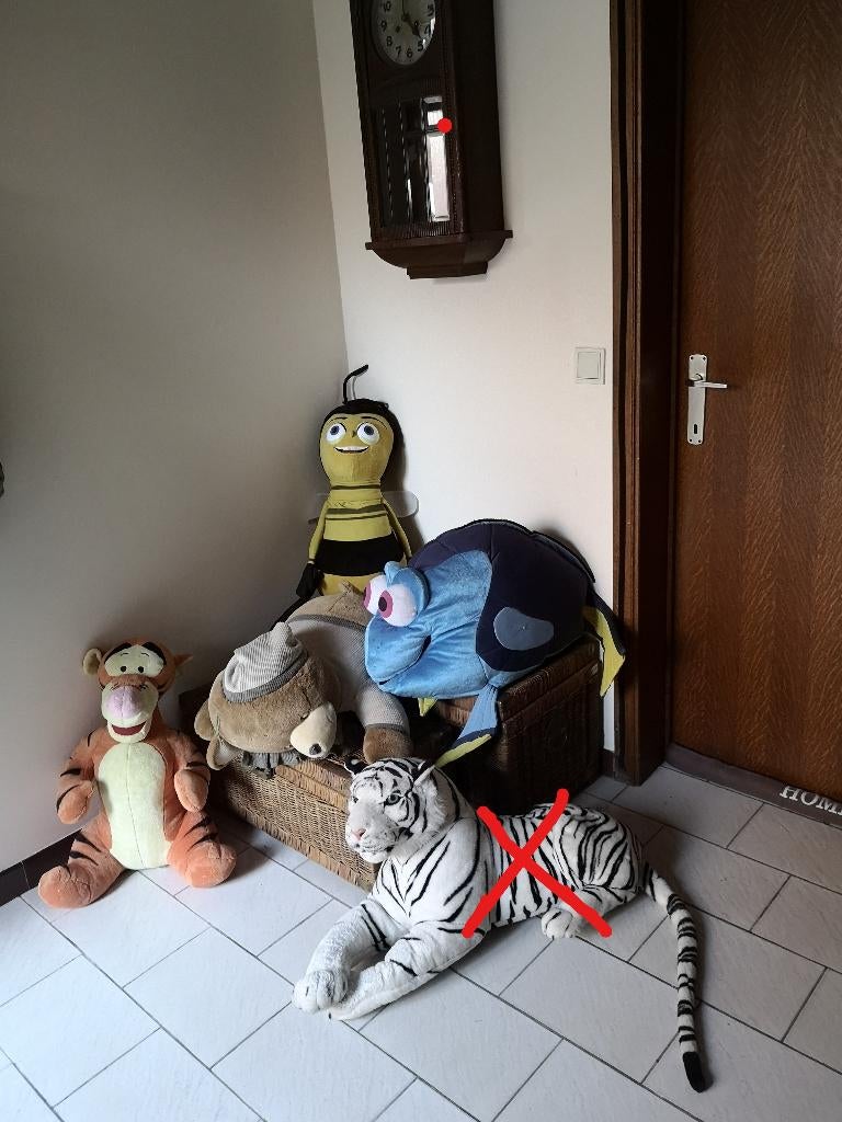 Pluche dieren 60 tot 100 cm – 10 €/stuk, Kinderen en Baby's, Speelgoed | Knuffels en Pluche, Beer, Ophalen of Verzenden