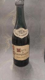 Volle fles champagne Marc de Champagne Epernay, Verzamelen, Ophalen of Verzenden, Gebruikt, Champagne, Vol