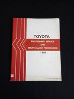Cahier d'atelier sur les procédures de livraison Toyota 1988, Enlèvement ou Envoi