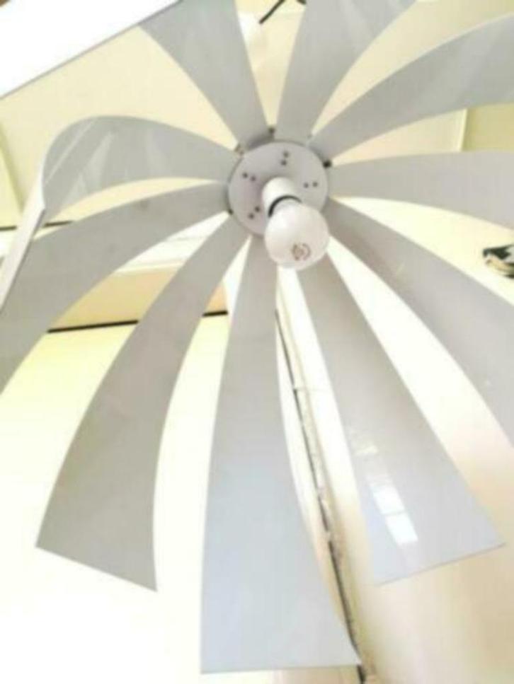 Grande Suspension Métal lustre 2 disques mobile, Huis en Inrichting, Lampen | Hanglampen, Gebruikt, Metaal, Ophalen