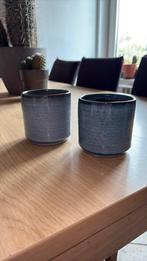 Lot de deux chaches pots, Jardin & Terrasse, Pots de fleurs, Neuf, Moins de 25 cm, Enlèvement, Intérieur