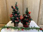 Lot de 2 sapins et 3 guirlandes | Décoration Noël, Gebruikt, Ophalen