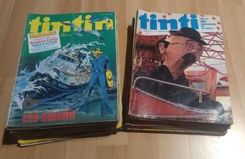 Lot d'hebdomadaires Tintin de 1977 beschikbaar voor biedingen