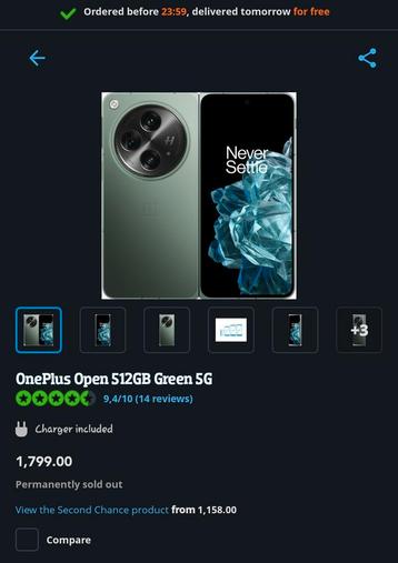 OnePlus Open (Alleen Cash Geld)   ALLEEN KOPEN NIET RUILEN!!, Télécoms, Autres modèles, Enlèvement, Sans abonnement, Sans simlock
