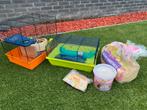 Hamster spullen kooi, stro, zand, Kooi, Gebruikt, Minder dan 75 cm, Hamster