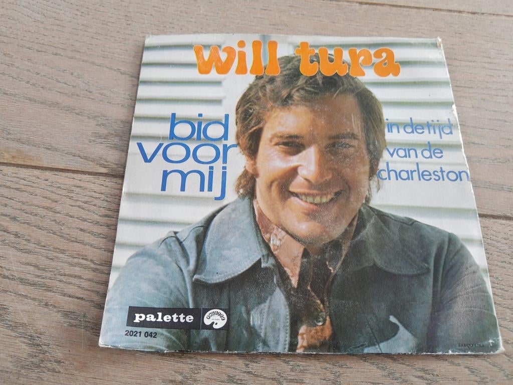 Single : Will Tura: bid voor mij, Cd's en Dvd's, Vinyl | Nederlandstalig, Ophalen of Verzenden, Zo goed als nieuw