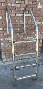 Zwembad Trap - Inox - 4 treden, Ophalen of Verzenden, Zo goed als nieuw, Ladder