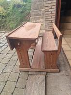 Ouderwets bank/bureau in massief hout, Huis en Inrichting, Gebruikt