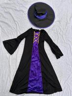 Halloween jurk Paarse heksenjurk 8-9jaar, Ophalen of Verzenden, Gebruikt, 134 t/m 140, Meisje