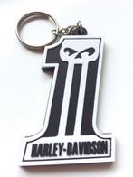 Porte-clés en caoutchouc crâne Harley Davidson numéro 1, Enlèvement ou Envoi, Neuf, Marque