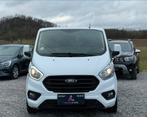 FORD TRANSIT CUSTOM 2.0 TDCI - 58000 KM - 3 ZIT - TVAC, Auto's, Ford, Stof, Wit, 5 deurs, Overige carrosserie