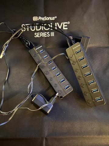 2x USB 3 10 Poorten HUB beschikbaar voor biedingen