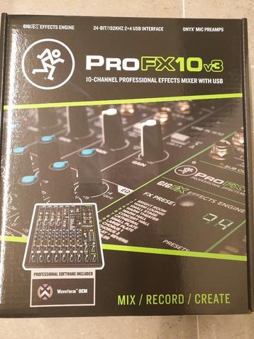 Mackie mengtafel PRO FX 10 V3, Musique & Instruments, Tables de mixage, Enlèvement, Neuf, 5 à 10 canaux, Entrée micro