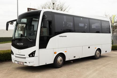 Isuzu-bus Turquoise — 33 zitplaatsen, Auto's, Isuzu, Particulier, Te koop, Achteruitrijcamera, Cruise Control, Parkeercamera, USB