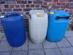 partij van 3 LEGE 60l vaten + 1 van 200l, Tuin en Terras, Regentonnen, Minder dan 75 liter, Ophalen, Gebruikt, Kunststof