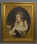 Portret van een jonge vrouw, Antiek en Kunst, Ophalen