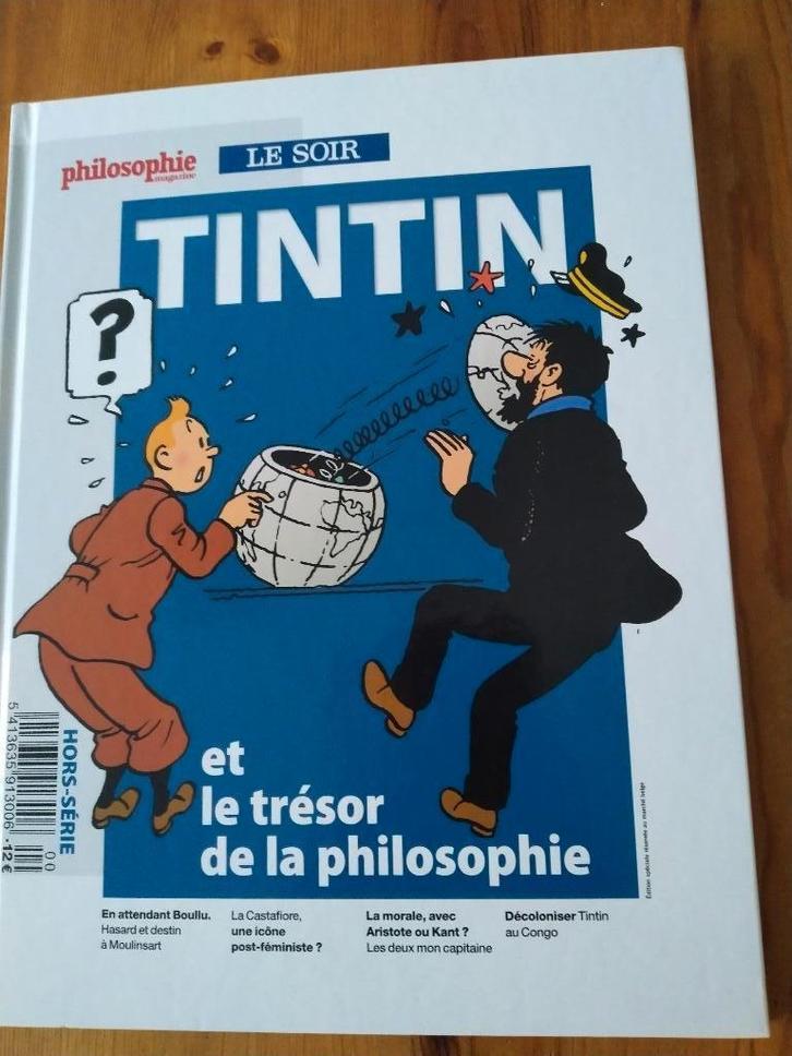 Tintin et le trésor de la philosophie - als nieuw - Le Soir, Boeken, Stripverhalen, Zo goed als nieuw, Eén stripboek, Ophalen of Verzenden