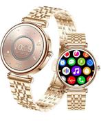 gouden smartwatch, Handtassen en Accessoires, Horloges | Dames, Ophalen of Verzenden, Nieuw, Goud, Goud