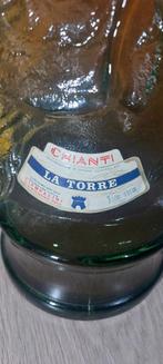 Grande bouteille de vin vintage de 70 cm avec chèvre, cheval, Collections, Enlèvement ou Envoi, Italie